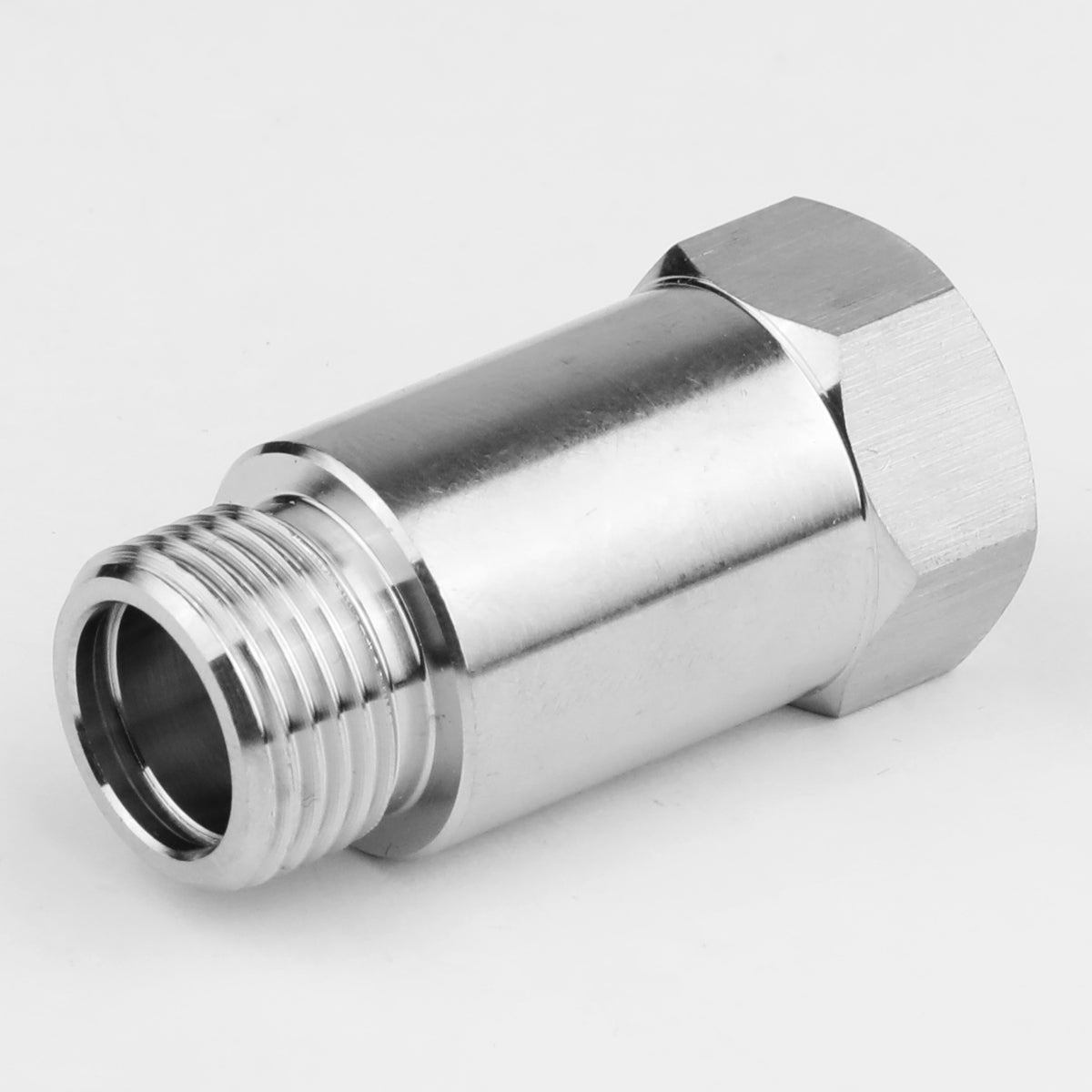 CAAP, M18 x 1.5 Oxygen Sensor Restrictor Fitting+Adjustable O2 Gas Flow Inserts - Stainless Steel