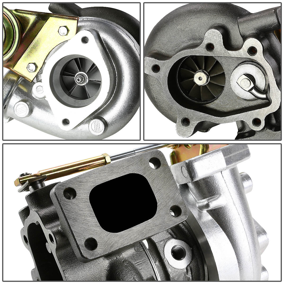 J2 Engineering, Nissan 240SX KA24 SR20 T25/T28 Turbocharger w/Wastegate - 2 in. Inlet / 1.5 in. Outlet A/R 0.86