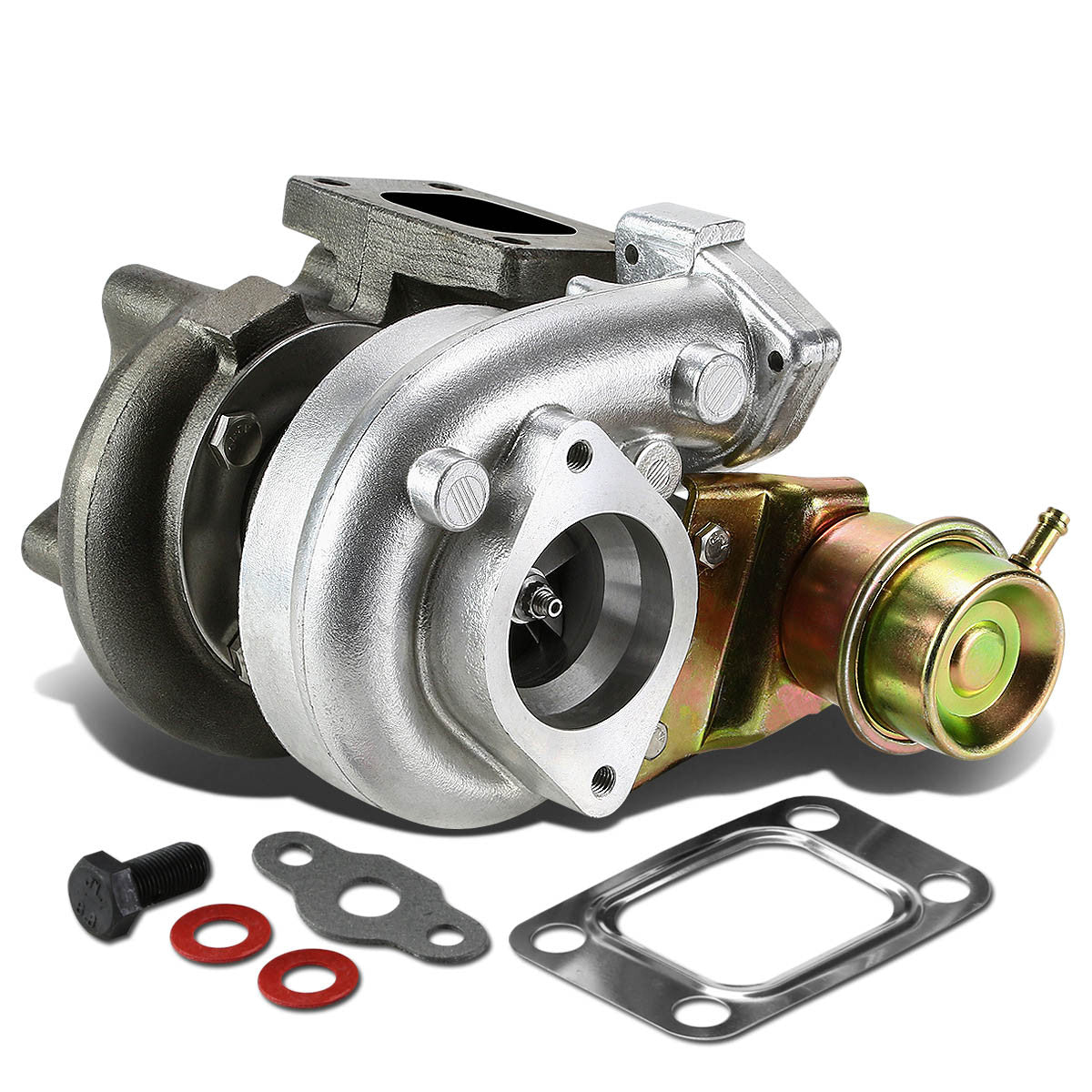 J2 Engineering, Nissan 240SX KA24 SR20 T25/T28 Turbocharger w/Wastegate - 2 in. Inlet / 1.5 in. Outlet A/R 0.86