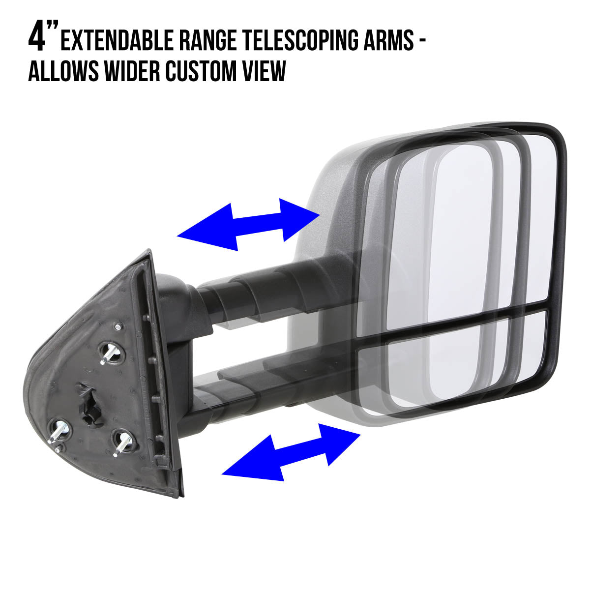 CAAP, Powered Towing Mirrors (Pair)88-00 Chevy GMC C/K 1500 2500 3500