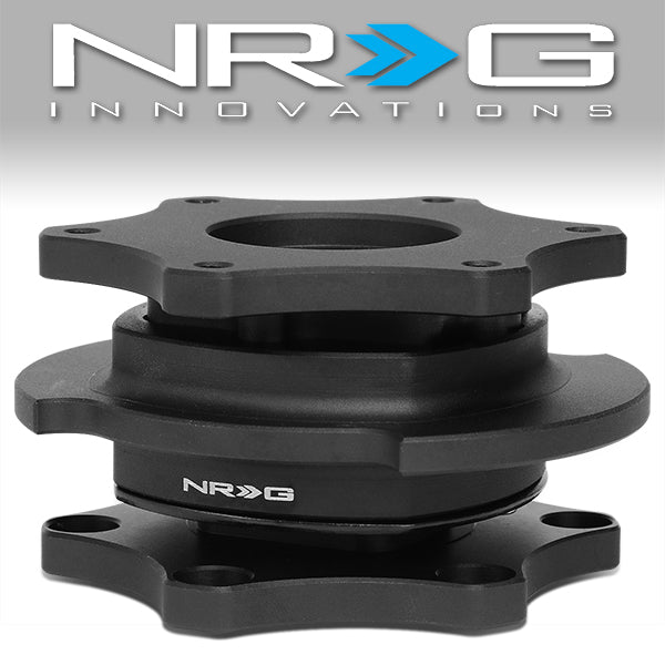 NRG Innovations, SFI 42.1 Spec D Shaped Steering Wheel Quick Release Adapter - Multiple Color Options