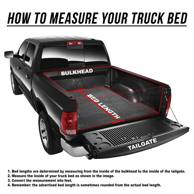 DNA Motoring, Soft Vinyl Roll-up Tonneau Cover 19-21 Ram 1500 6.5 ft. Fleetside Bed