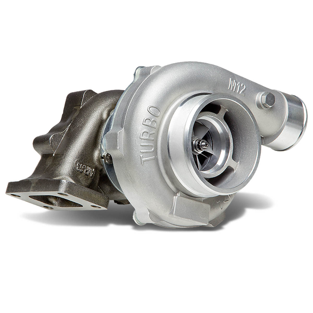 J2 Engineering, T04E Anti-Surge Turbocharger - 4 in. Inlet / 2.5 in. Outlet T3 5-Bolts Flange A/R 0.63