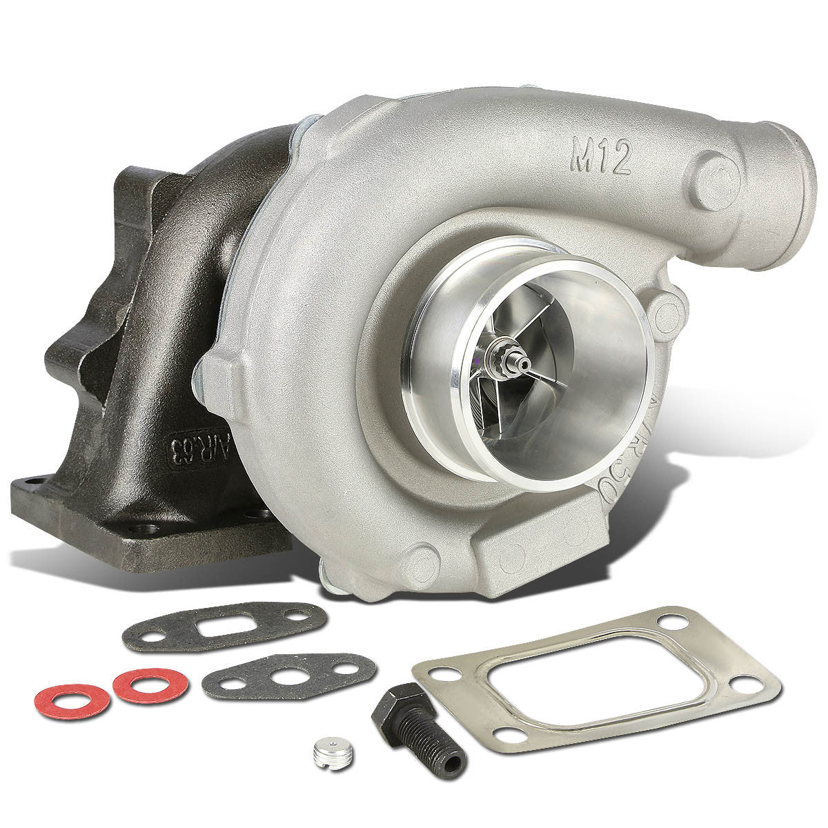 J2 Engineering, T04E T3 AR.63 44 Trim Performance Billet Compressor Wheel 5-Bolt Turbo Charger