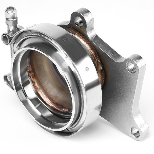 CAAP, T04E T3/T4 5-Bolt Turbocharger Downpipe Flange to 3" ID V-Band Conversion w/Clamp