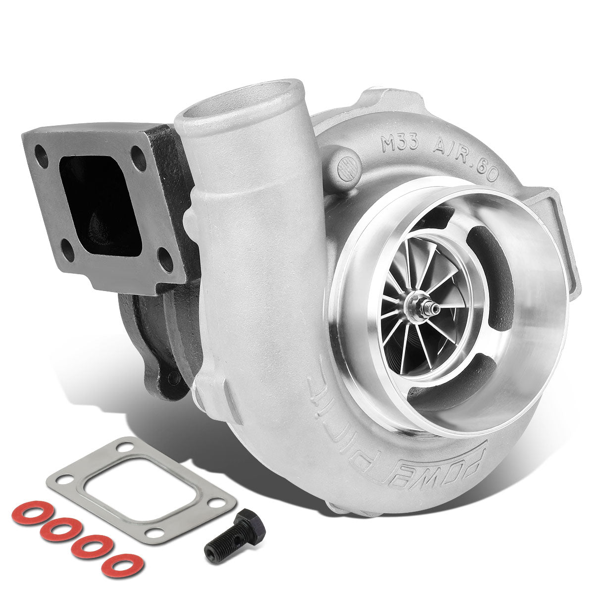 J2 Engineering, T3 A/R.82 Anti-Surge Dual Ball Bearing Turbocharger - GTX3076R