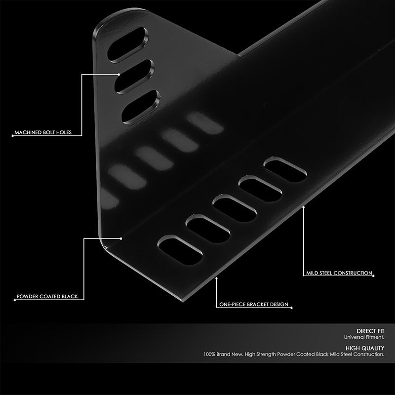 J2 Engineering, Universal 2-1/2 in. to 4 in. Racing Bucket Seat Side Mount Bracket