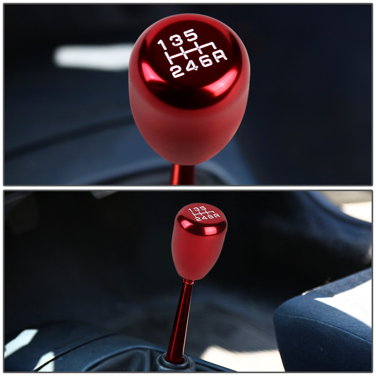 J2 Engineering, Universal 6-Speed Manual Transmission Shift Knob - Aluminum