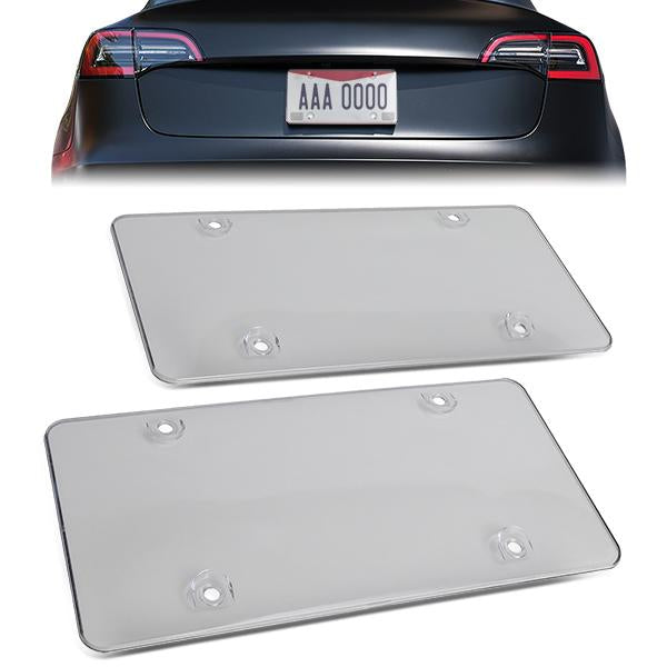 CAAP, Universal Acrylic Bubble License Plate Cover - Clear