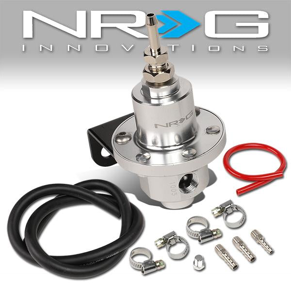 NRG Innovations, Universal Adjustable Fuel Pressure Regulator - Aluminum - FRG-100S