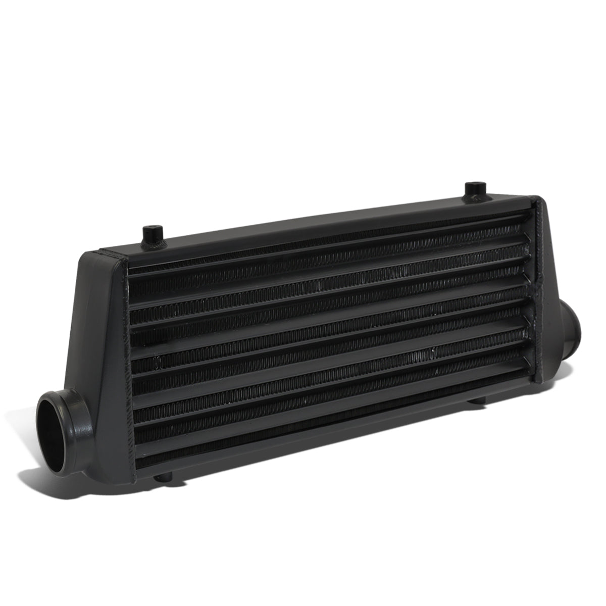 CAAP, Universal Tube & Fin Aluminum Intercooler - 2.5"OD Inlet/Outlet 27.675" L X 8.5" H X 2.75" D - Black