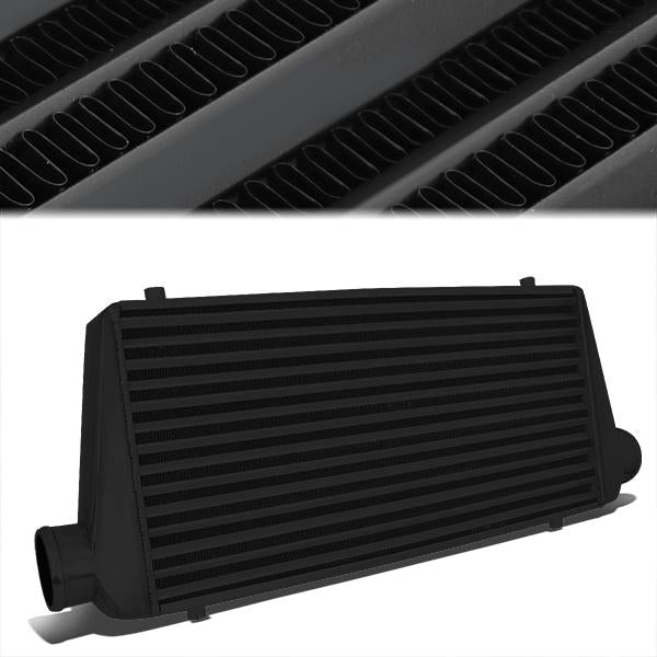 CAAP, Universal Tube & Fin Aluminum Intercooler - 3" OD Inlet/Outlet 30.75" W X 12.75" H X 3" D - Black